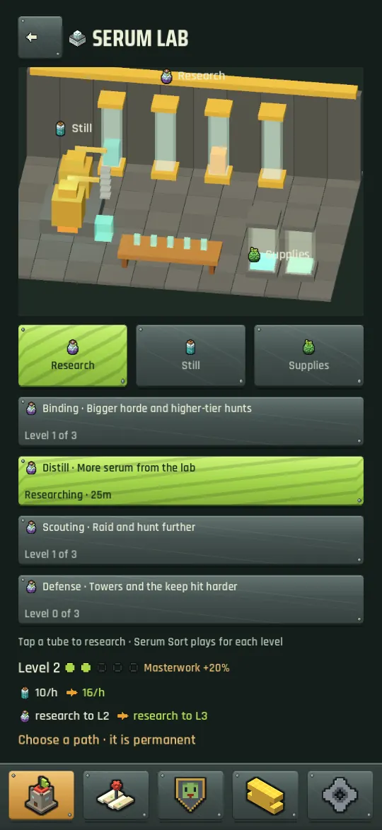 Voxhorde screenshot: research